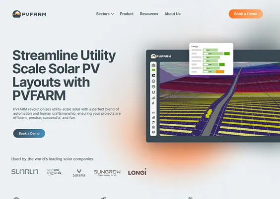 PVFARM - Design Software for Utility-Scale Solar website preview